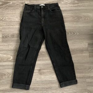 Vibrant Black Boyfriend Jeans